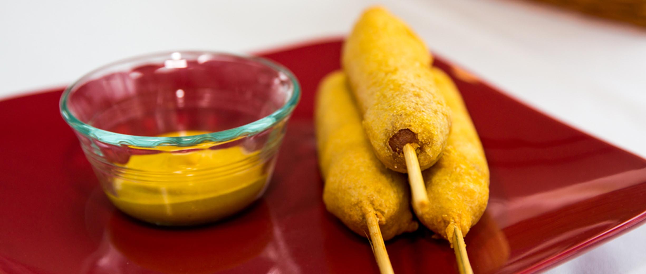 Chipotle and Roasted Red Pepper Corn Dog