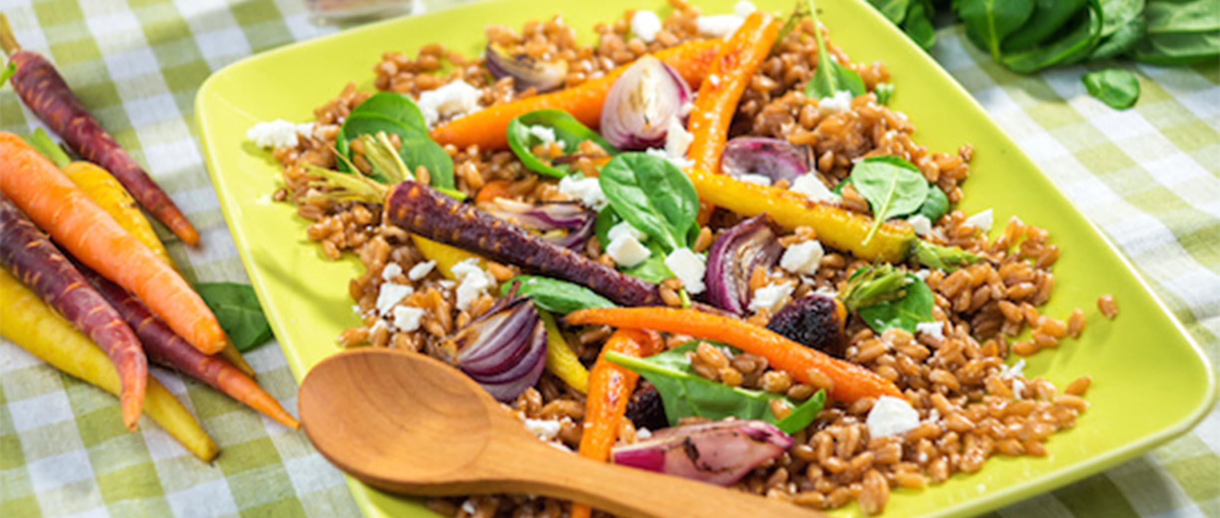 Rainbow Carrot and Apple Slaw Salad