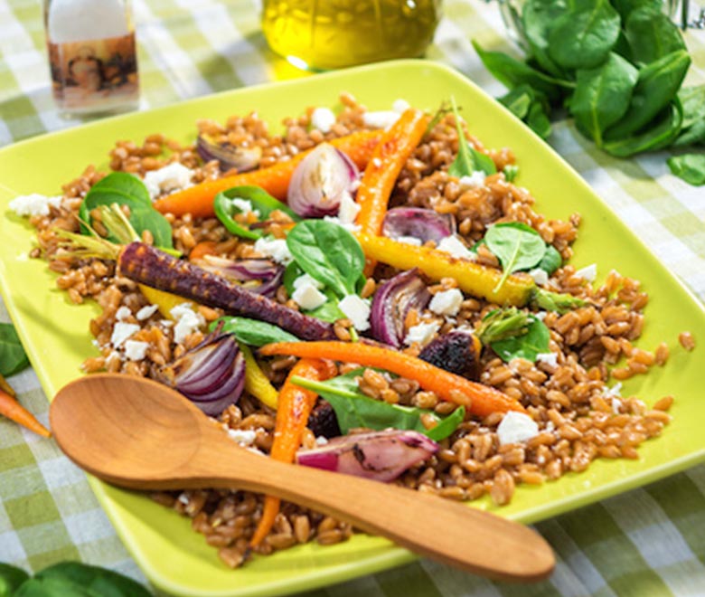 Rainbow Carrot and Apple Slaw Salad