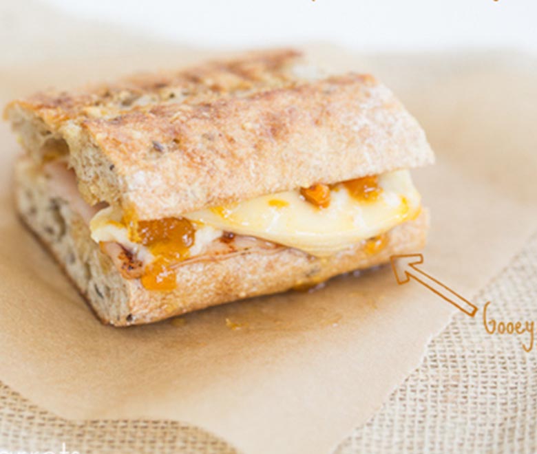 Turkey, Apricot & Brie Panini