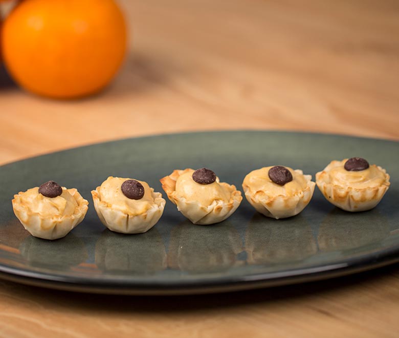 No-Bake Pumpkin Crème Tarts