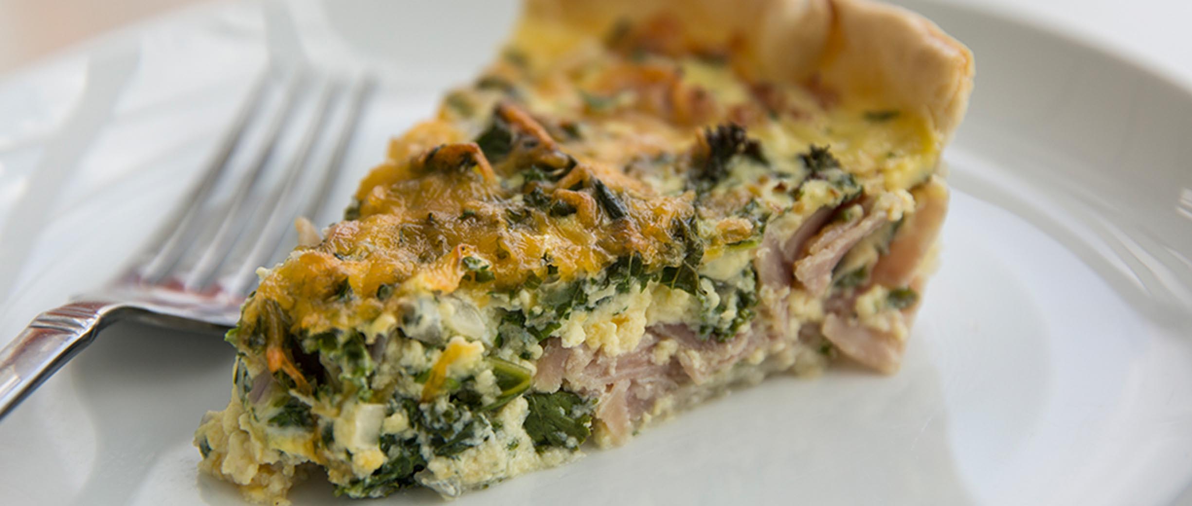 Ham and Kale Quiche