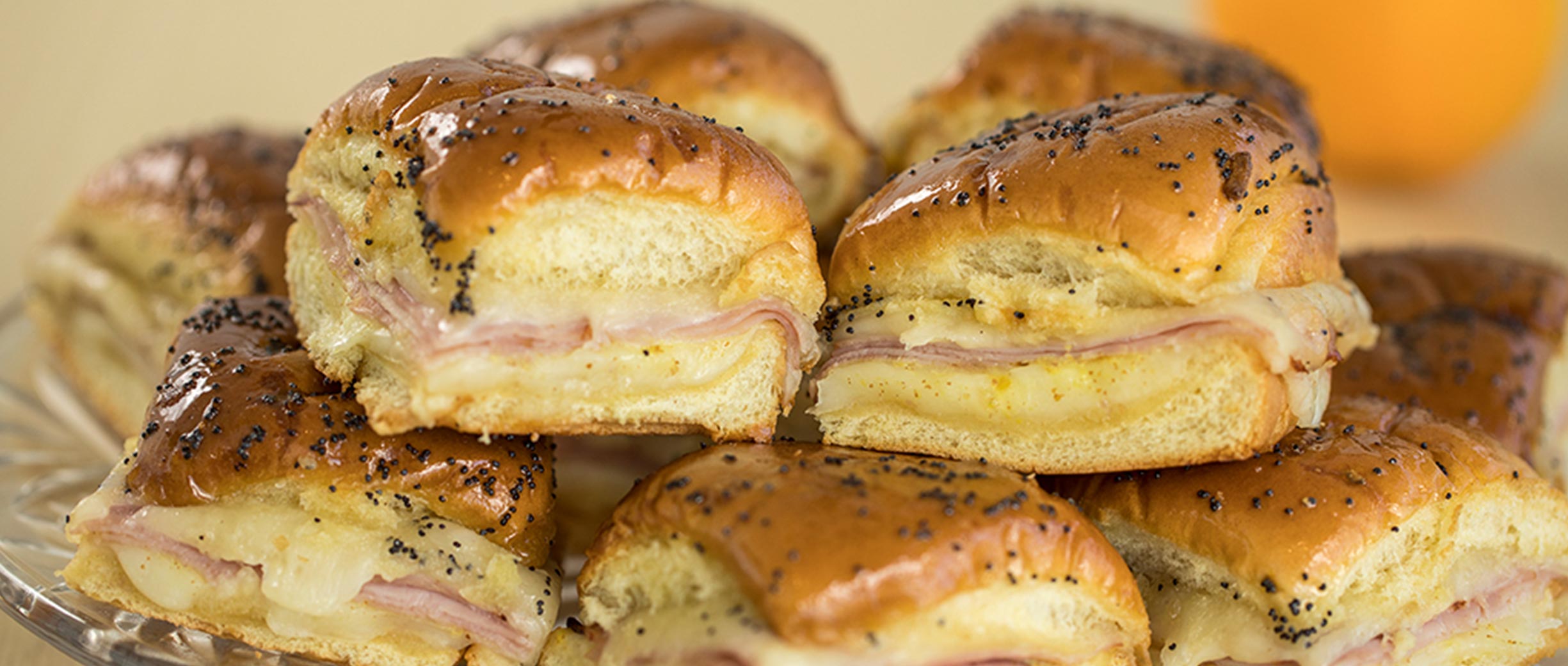 Ham & Cheese Poppy Seed Sliders