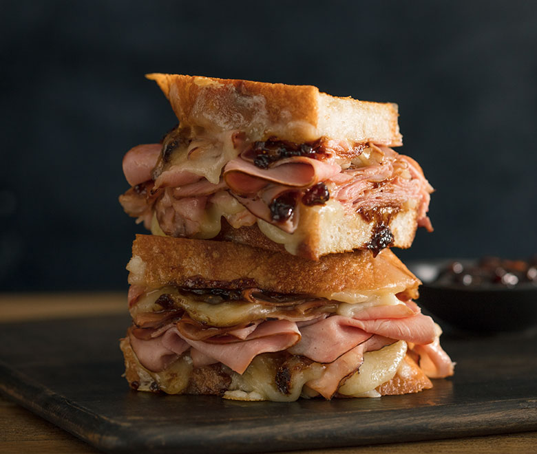 Ham & Cheese with Fig Walnut Jam