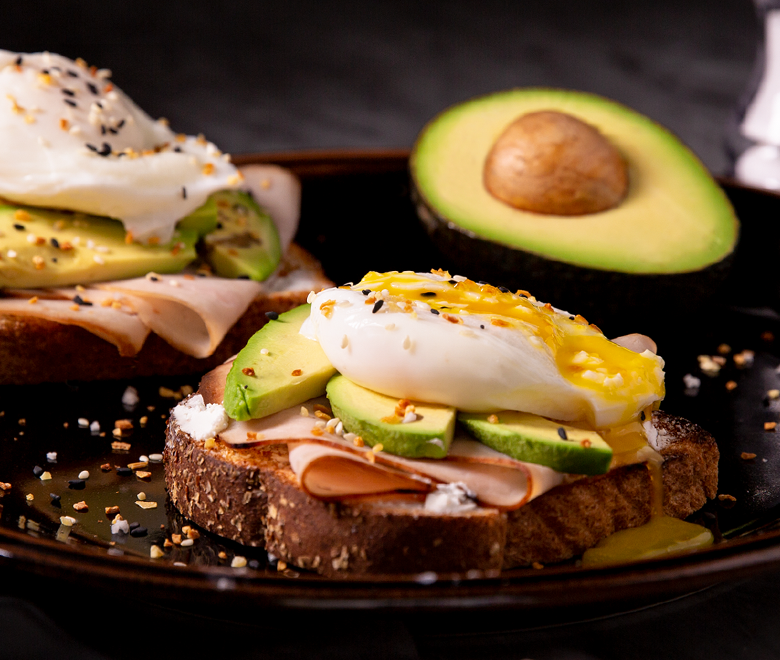 Savory Herb Turkey & Poached Egg Toast