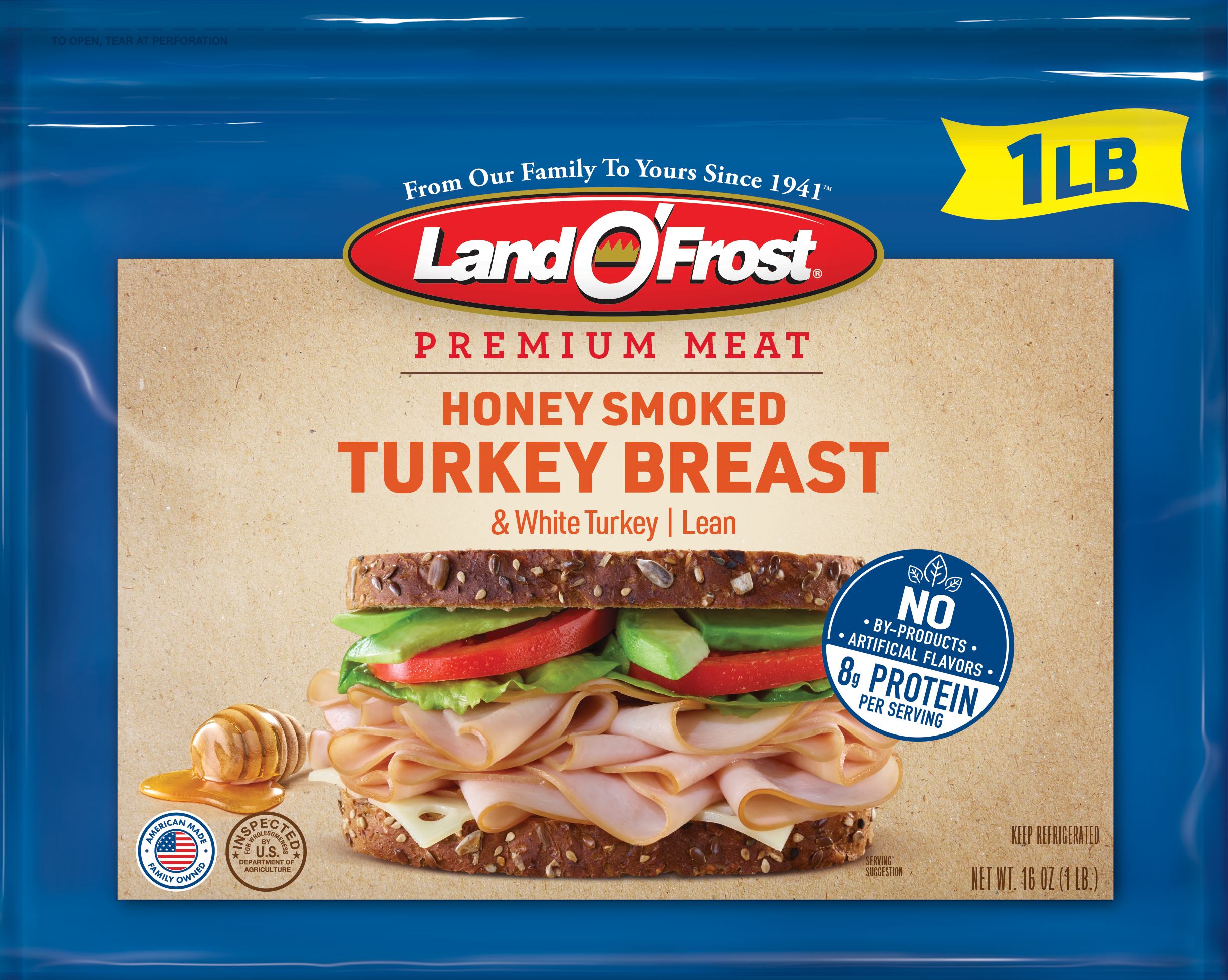 Premium - Honey Smoked Turkey Breast - 1lb