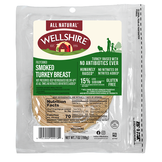sliced smoked turkey breast