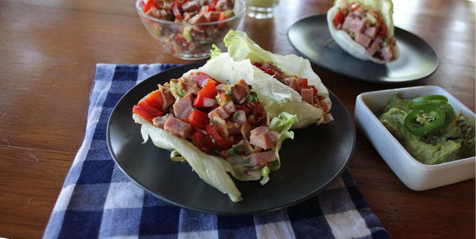 Ham Lettuce Wraps